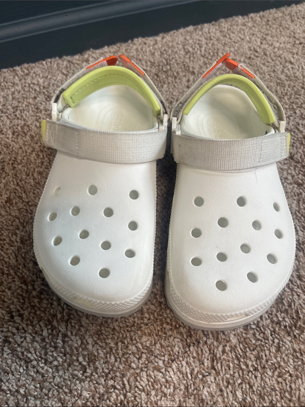 CROCS White Terrain Platform Clogs - Picture 2 of 6